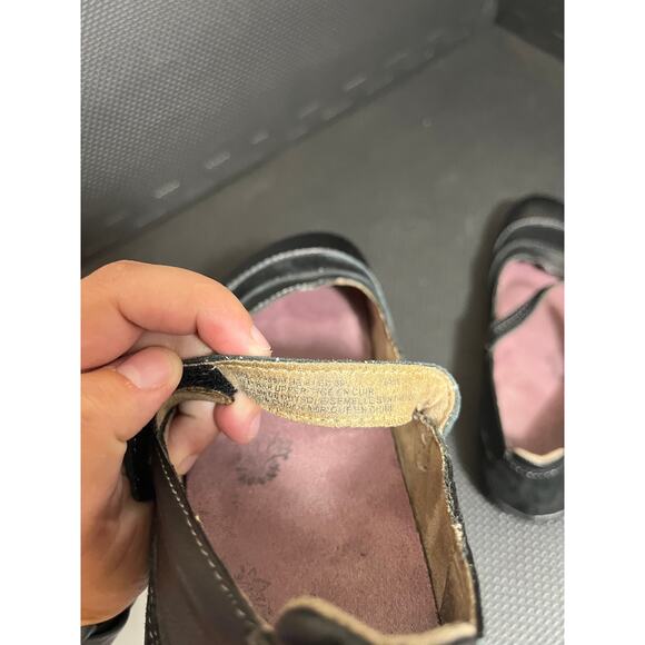 Taos Women's Stroll Mary Jane Shoe‎ Black Leather Strap Sandals US 8 EU Size 39 - Picture 8 of 8